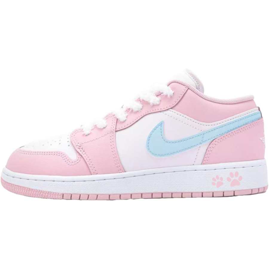 Jordan Jordan Air Jordan 1 Pink Paw Cushioning Abrasion Resistant Cushioning, Wear Resistant Mid top