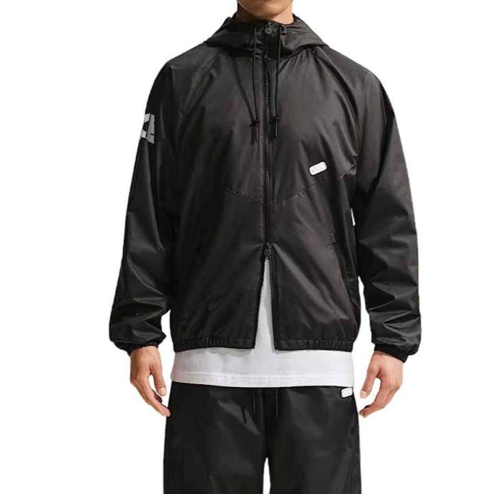 Nike Nike WINDRUNNER Jackets Men's Black/White Hooded Moderate Other