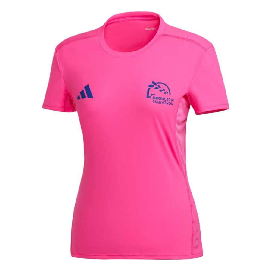 Adidas Adidas T Shirts Women's Bright Pink Crew Neck Moderate