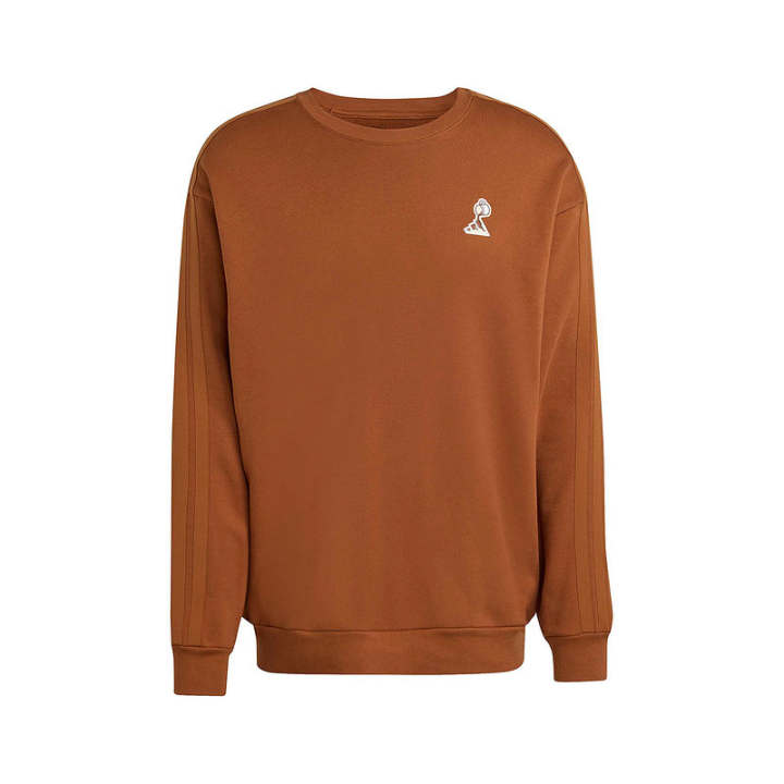 Adidas Adidas Sweatshirts Men's Dark Brown Crew Neck Moderate