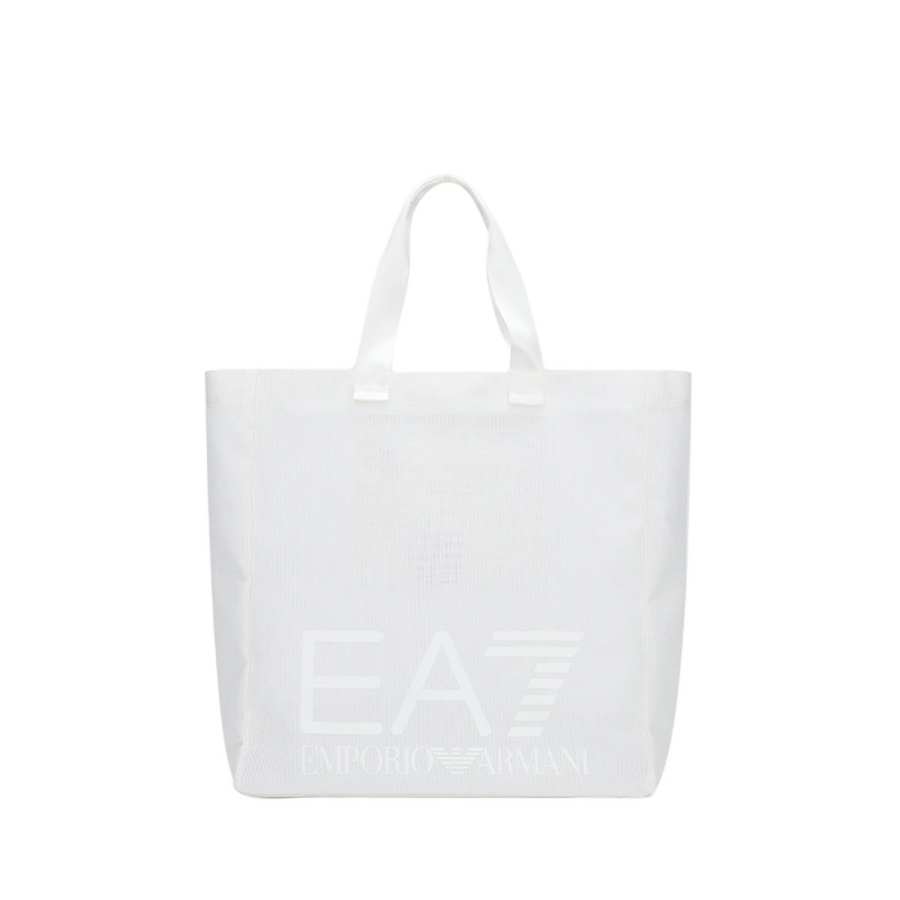 EMPORIO ARMANI Artificial Leather With Textile Handbag Women's Ecru
