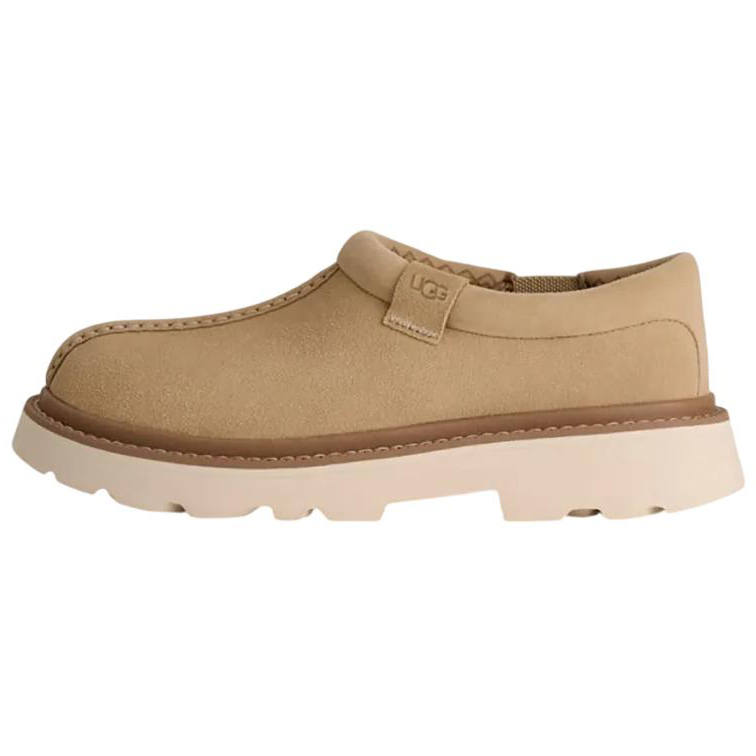 UGG Tasman Lug Suede Low top Casual Shoes Men's Light Umber