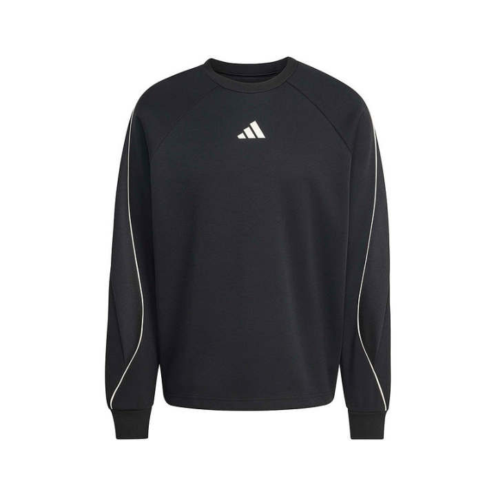 Adidas Adidas Sweatshirts Men's Black Crew Neck Moderate