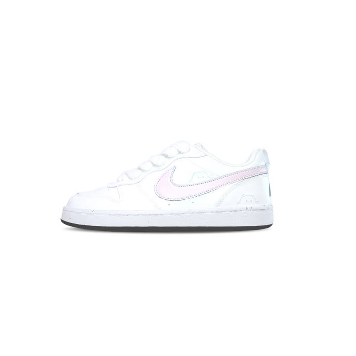 Nike Nike Court Borough Milk & White Peach Crisp Synthetic Leather, Leather Abrasion Resistant Breathable