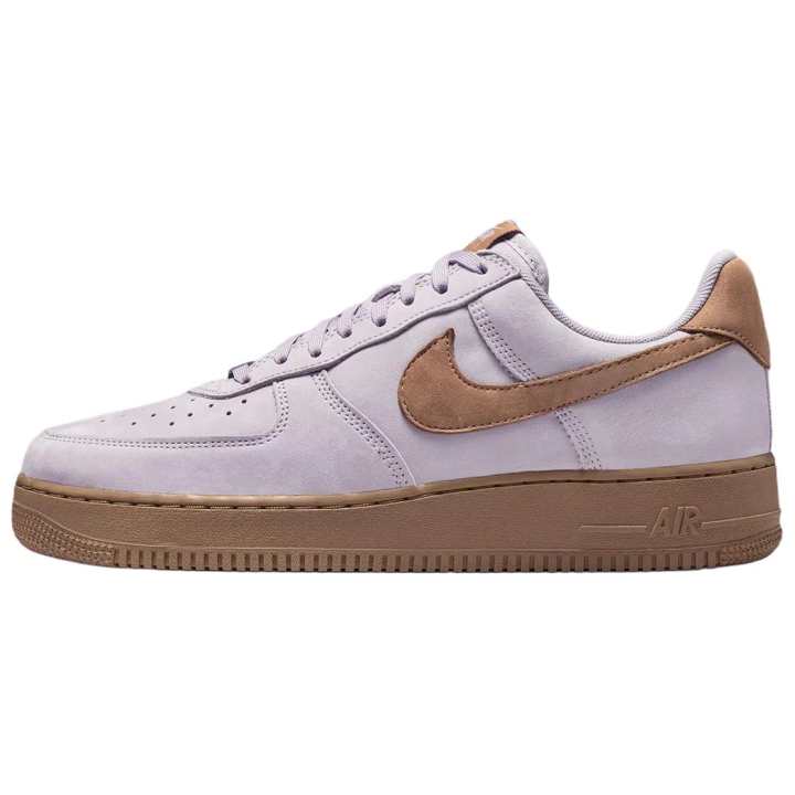 Nike Nike Air Force 1 Low top Skateboard Shoes Men's Light Purple Brown