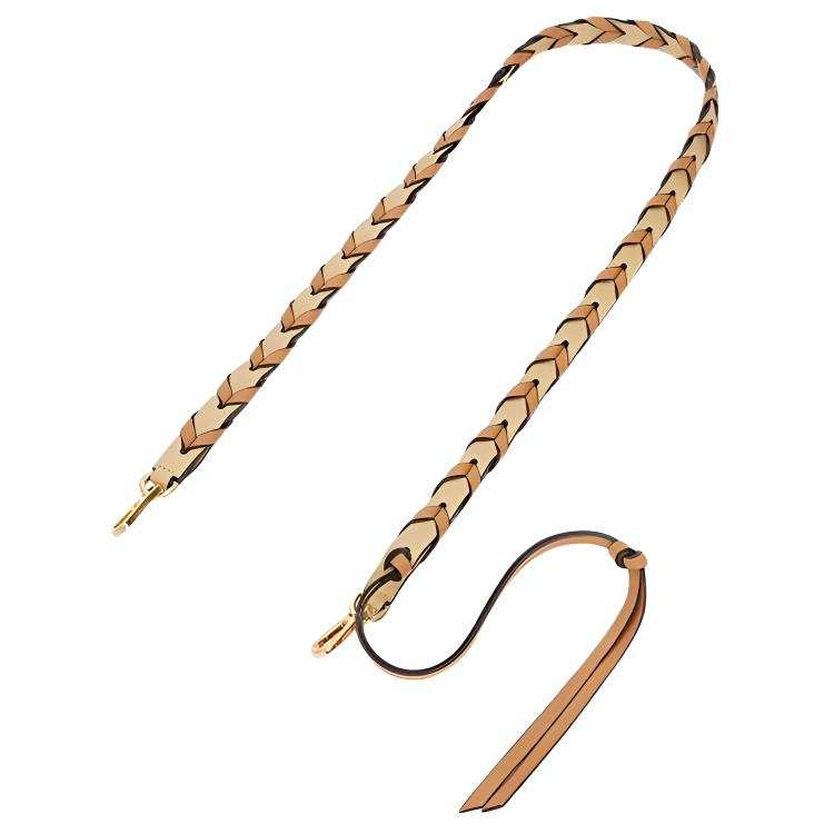 LOEWE Classic Cow Leather Bag Straps Women's Butter/Warm Sand