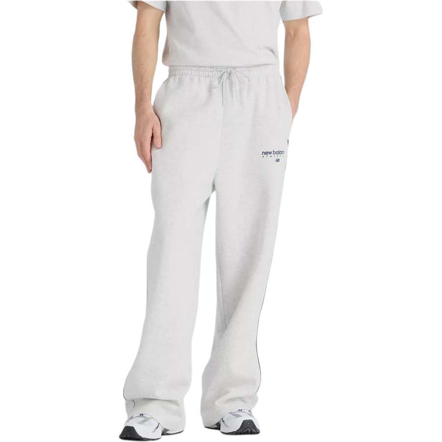 New Balance New Balance Casual Pants Men's Ash Heather With NB NAVY Moderate Straight Fit Pants