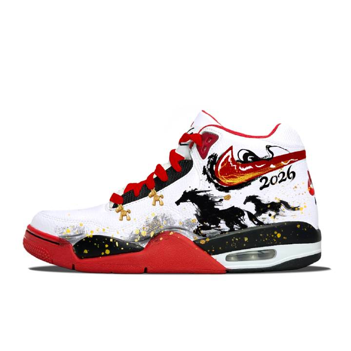 Nike Nike Flight Legacy Abrasion Resistant Slip Resistant Mid top Vintage Basketball Shoes Men's