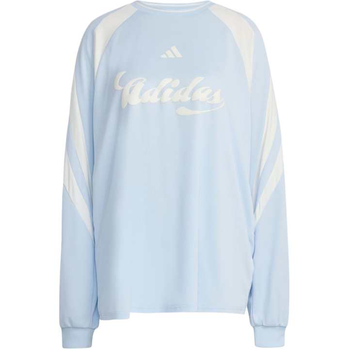 Adidas Adidas T Shirts Women's Crystal Blue/Jade White Crew Neck Moderate