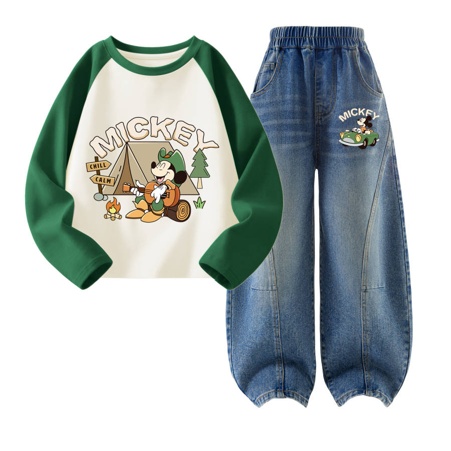Disney Kids Casual Sportswear Crew Neck Moderate