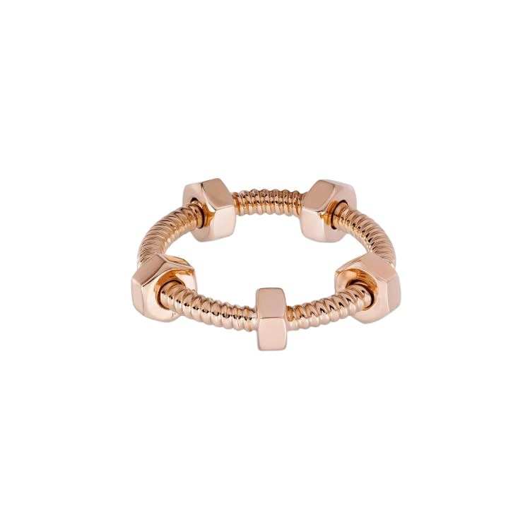 CARTIER Ecrou De Cartier Collection 18K Gold Rings Unisex Rose Gold