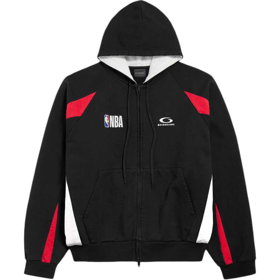 Balenciaga Nba Zip-Up Hoodie