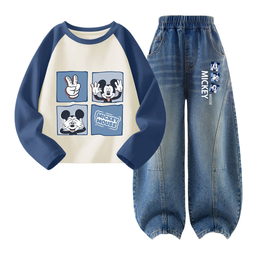Disney Kids Casual Sportswear Crew Neck Moderate