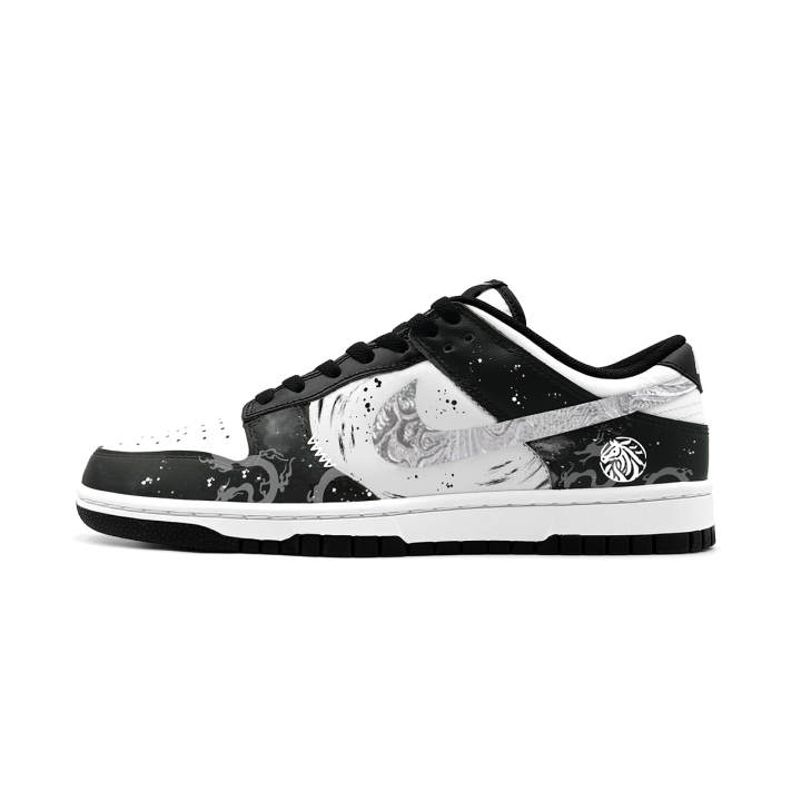 Nike Nike Dunk Low top Skateboard Shoes Men's Black White Gray