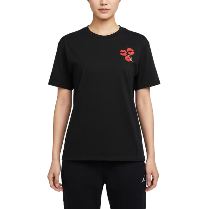 Jordan Jordan Flt T Shirts Women's Black Crew Neck