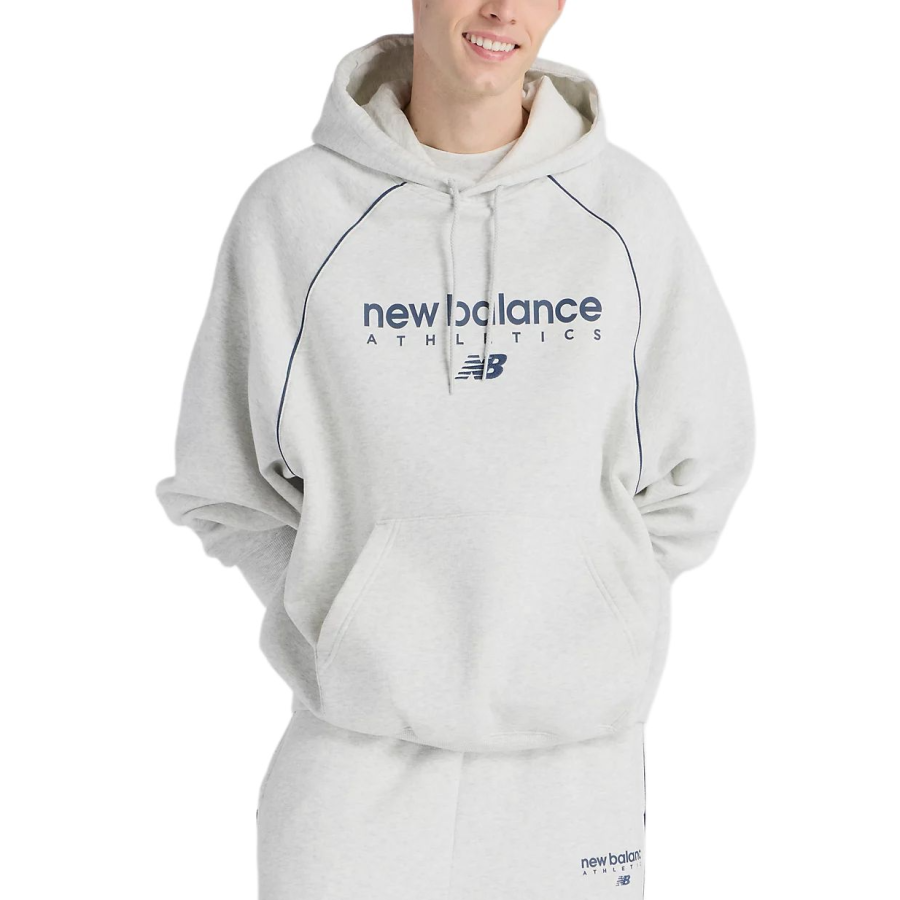 New Balance New Balance Sweatshirts Men's Gray Hooded Non Detachable Moderate