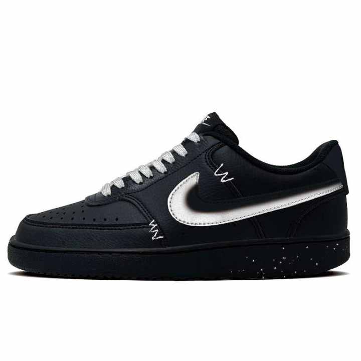 Nike Nike Court Vision 1 Silver Fall Synthetic Leather Abrasion Resistant Abrasion Resistant Low top Skateboard Shoes Men's
