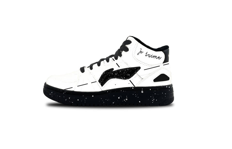 Li-Ning Li Ning Tianji HI Thermal Slip Resistant Cushioning High top Skateboard Shoes Men's White