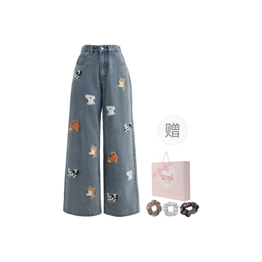 SNBL Jeans Women's Blue Moderate Wide Leg Pants