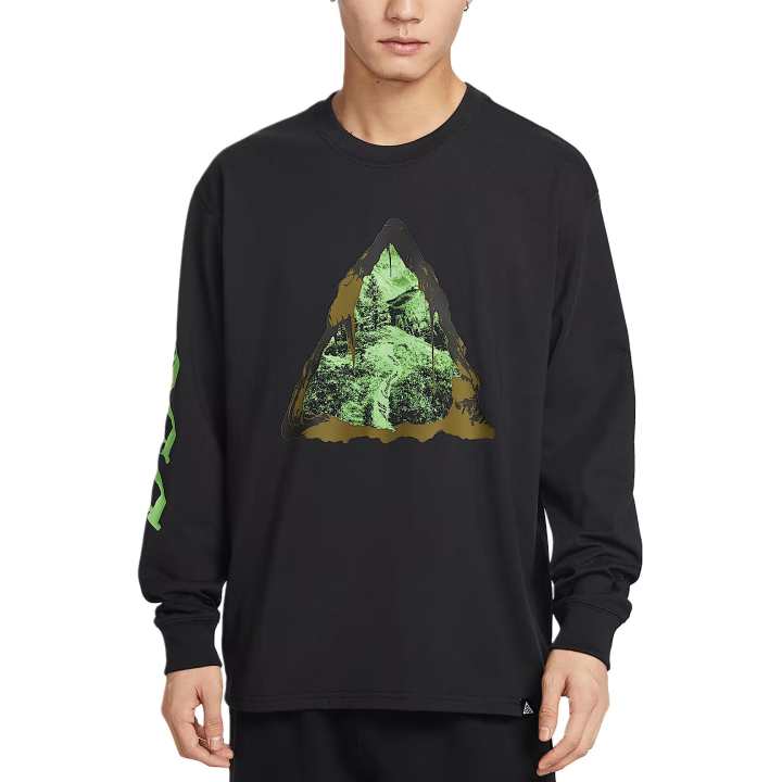 Nike Nike ACG DRI FIT T Shirts Men's Black Crew Neck Moderate
