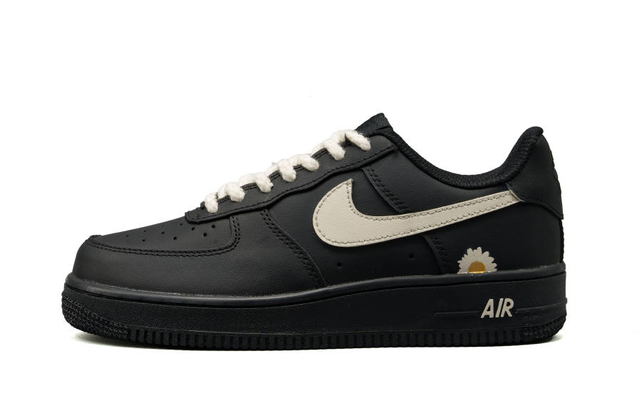 Nike Nike Air Force 1 Cushioning Abrasion Resistant Slip Resistant Low top Skateboard Shoes Unisex Black