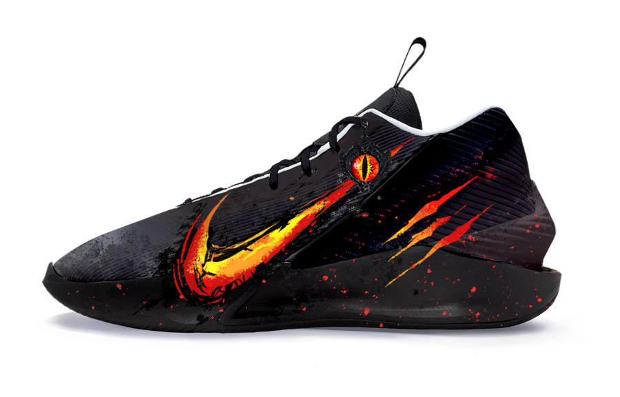 Nike Nike G.T. Jump Academy Knight Of Hell Fabric Abrasion Resistant Slip Resistant Mid top Basketball Shoes Men's