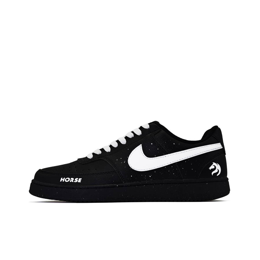 Nike Nike Court Vision Low Immediate Starlight PU Synthetic Leather Abrasion Resistant Slip Resistant