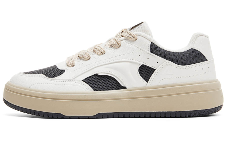 PEAK Taichi Minimalist White, Mesh Low top Skateboard Shoes Men's Ivory Dark Gray