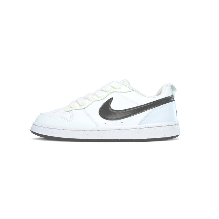 Nike Nike Court Borough White Coconut White Synthetic Leather, Leather Abrasion Resistant Breathable