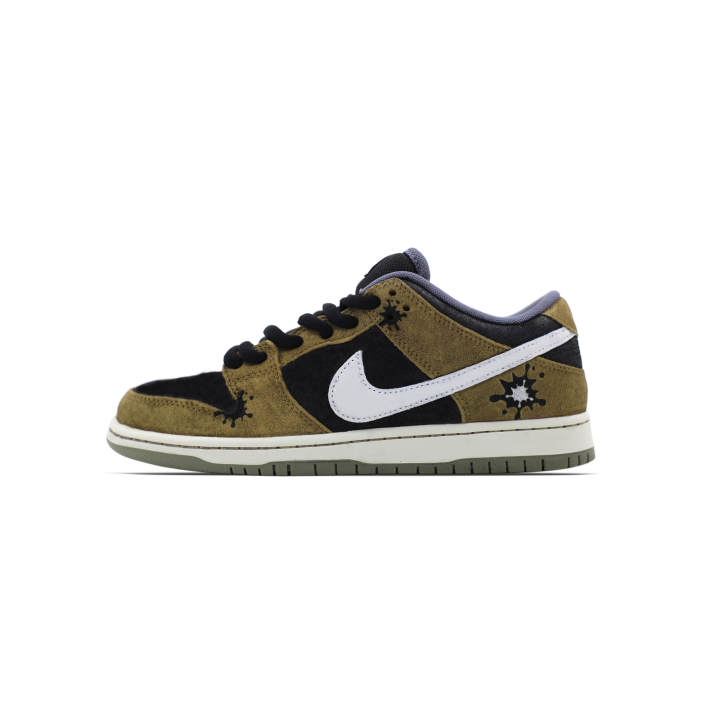 Nike Nike Dunk SB LOW Light Carbon Ink Dyed Mocha Slip Resistant Abrasion Resistant Low top Skateboard Shoes Unisex