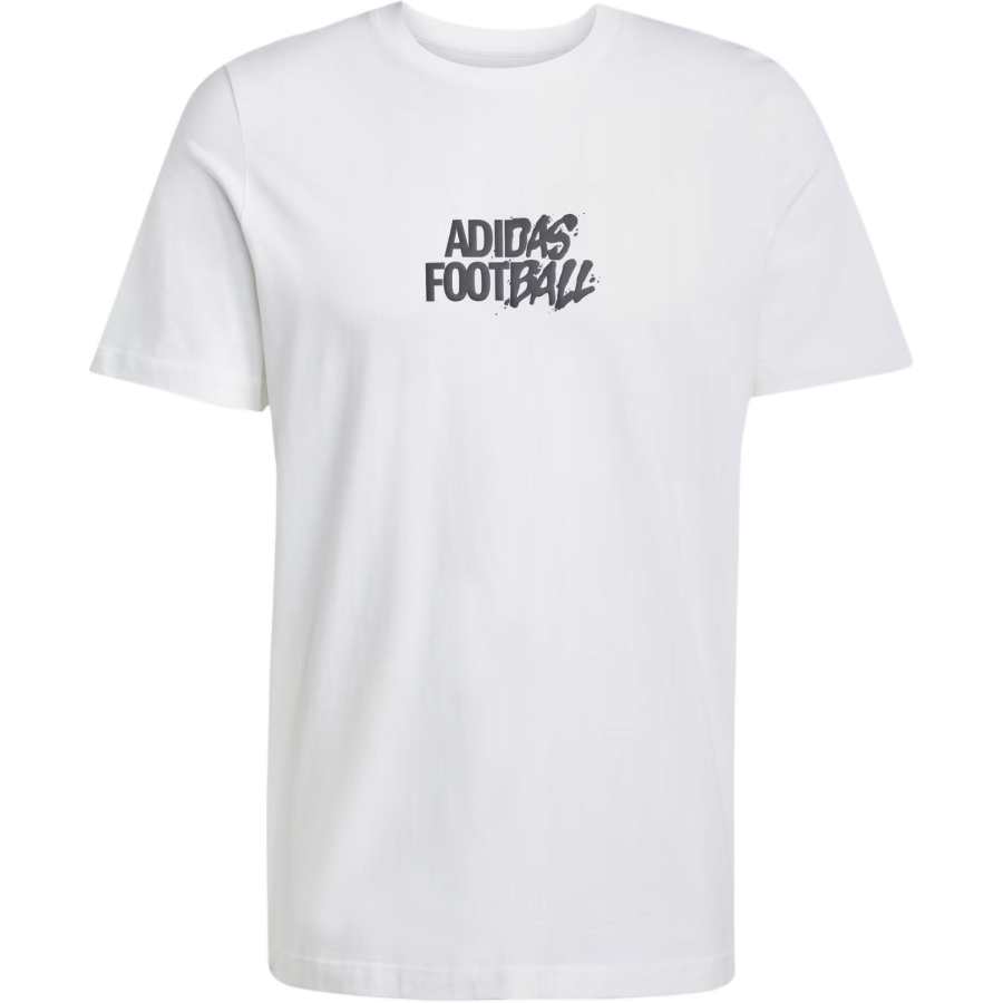 Adidas Adidas Football T Shirts Men's White Crew Neck