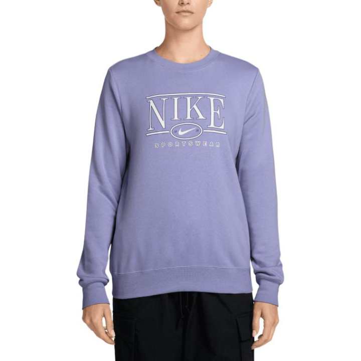 Nike Nike Club Sweatshirts Women's Purple Crew Neck Moderate