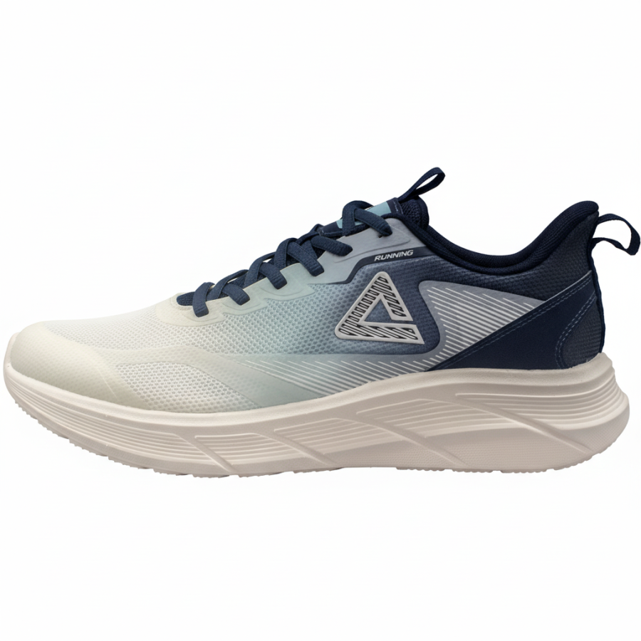 PEAK Taichi 7.0 Textile, Mesh Low top Taichi Technology Training Running Shoes Men's White Blue