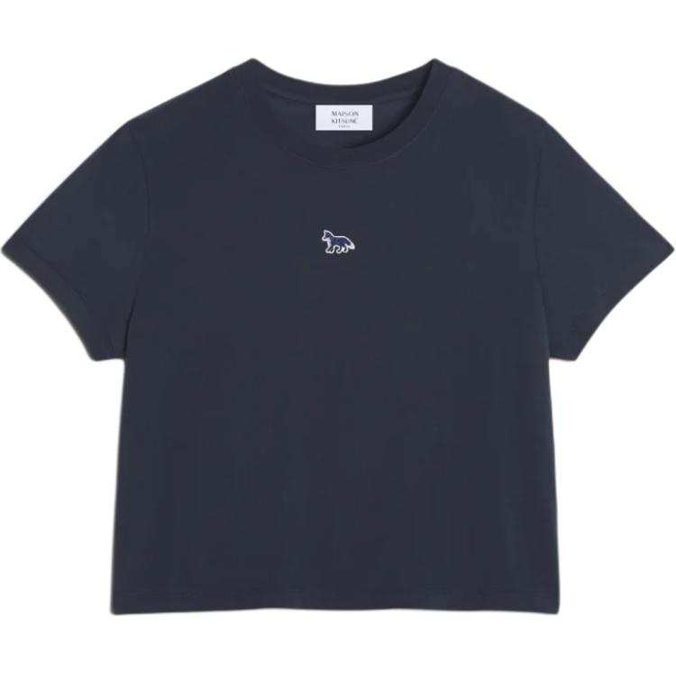 Maison Kitsune Baby embroidered patch T-shirt