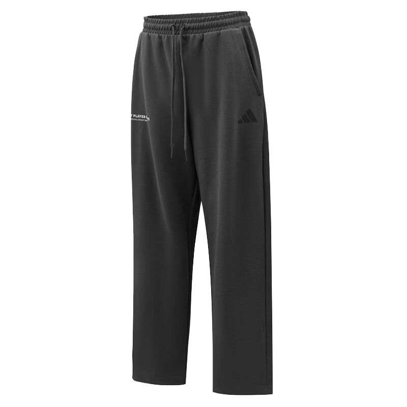 Adidas Adidas Casual Pants Men's Charcoal Gray Moderate Straight Fit Pants