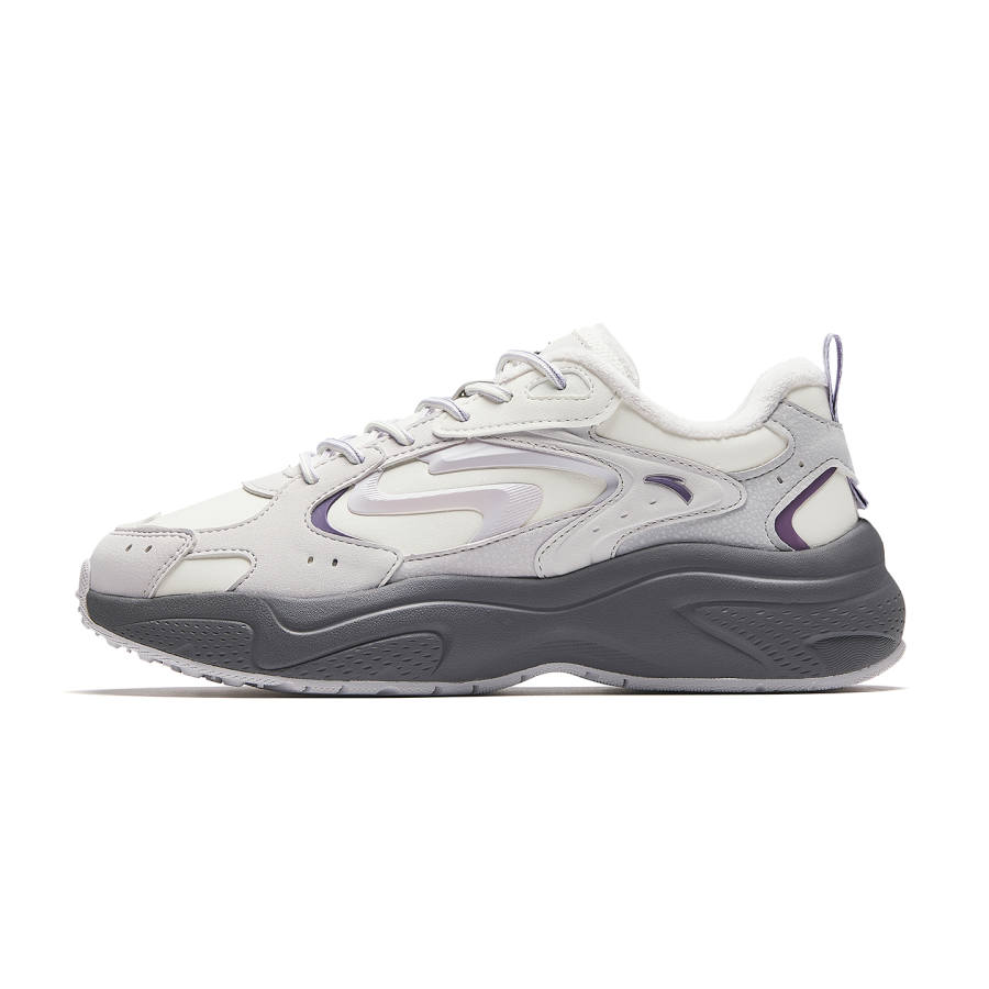 Anta Starlight 3 Chunky Sneakers Women's Ivory White/Light Silver Gray/Microchip Gray