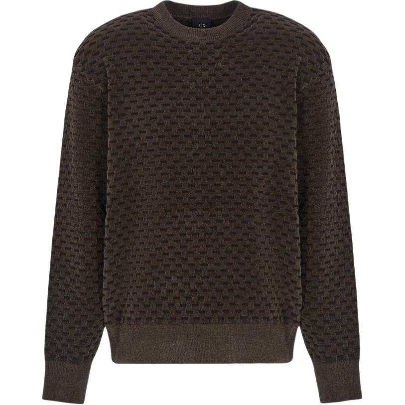 ARMANI EXCHANGE Embossed Detail Crewneck Jumper