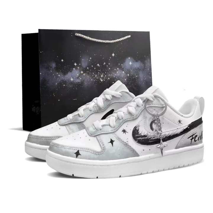 Nike Nike Court Borough Star Snapdragon Flights Synthetic Leather Abrasion Resistant, Lightweight, And Breathable Low top