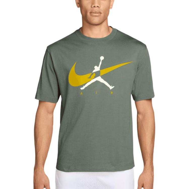 Jordan Jordan Brooklynn T Shirts Men's Green Crew Neck