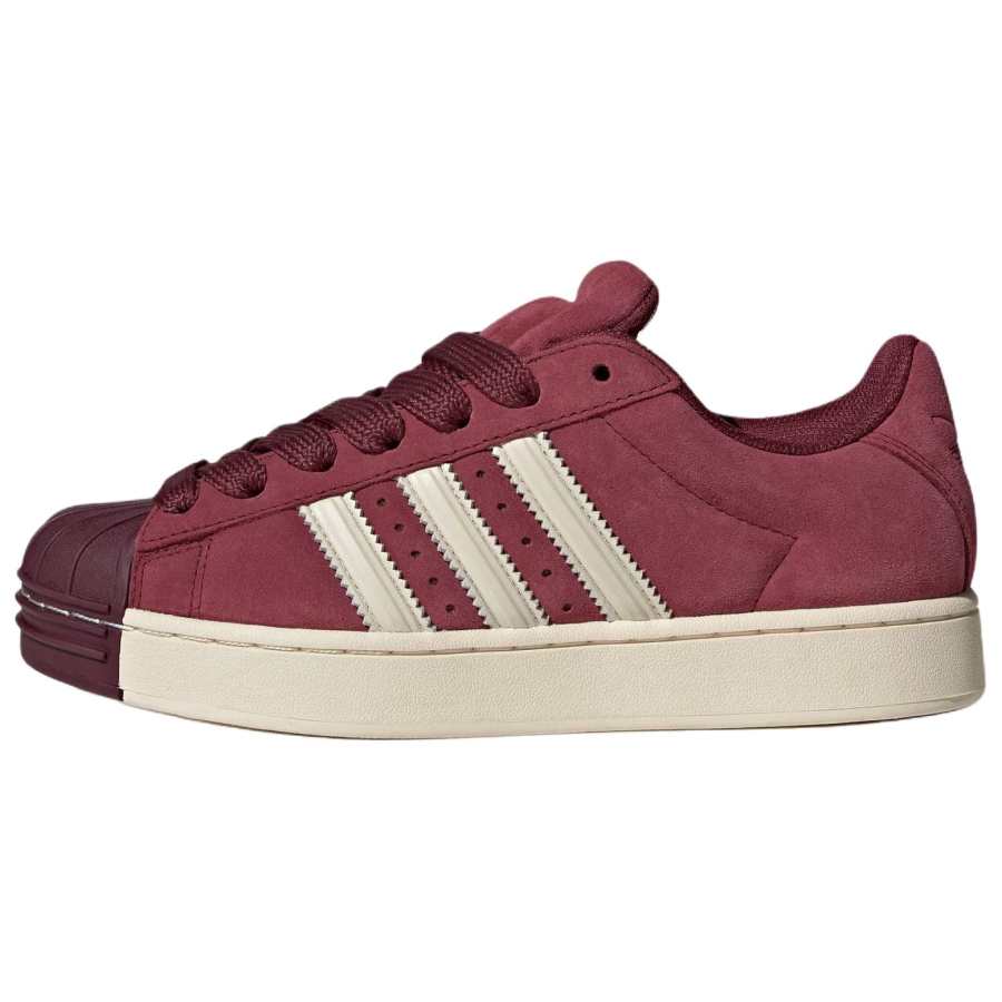 Adidas Originals Superstar ST Low top Skateboard Shoes Unisex Dark Red Ivory