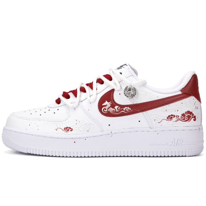 Nike Nike Air Force 1 Sky Horse Riding On Clouds Abrasion Resistant Low top Skateboard Shoes Men's White