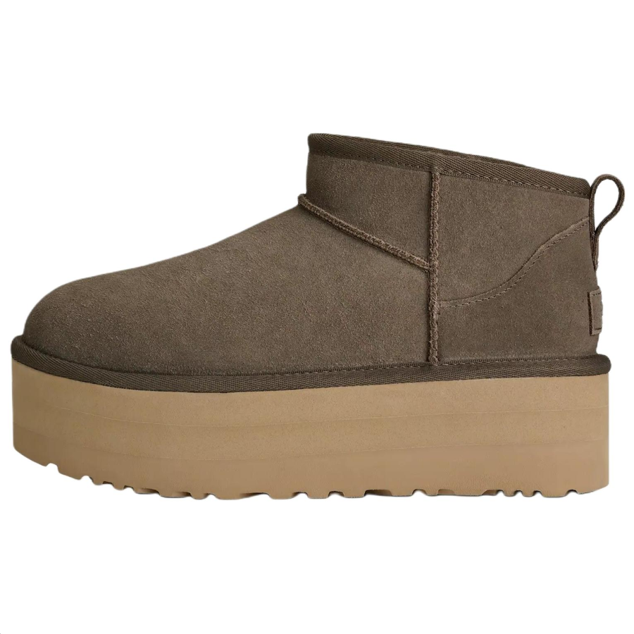 UGG UGG CLASSIC ULTRA MINI Platform Suede Thermal Snow Boots Women's Brown