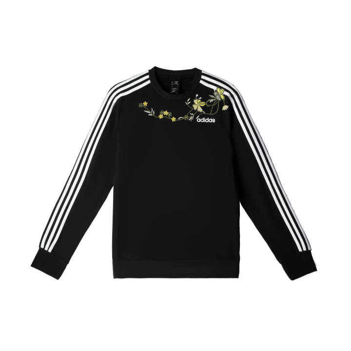 Adidas Adidas Sweatshirts Unisex Black Crew Neck Moderate Regular