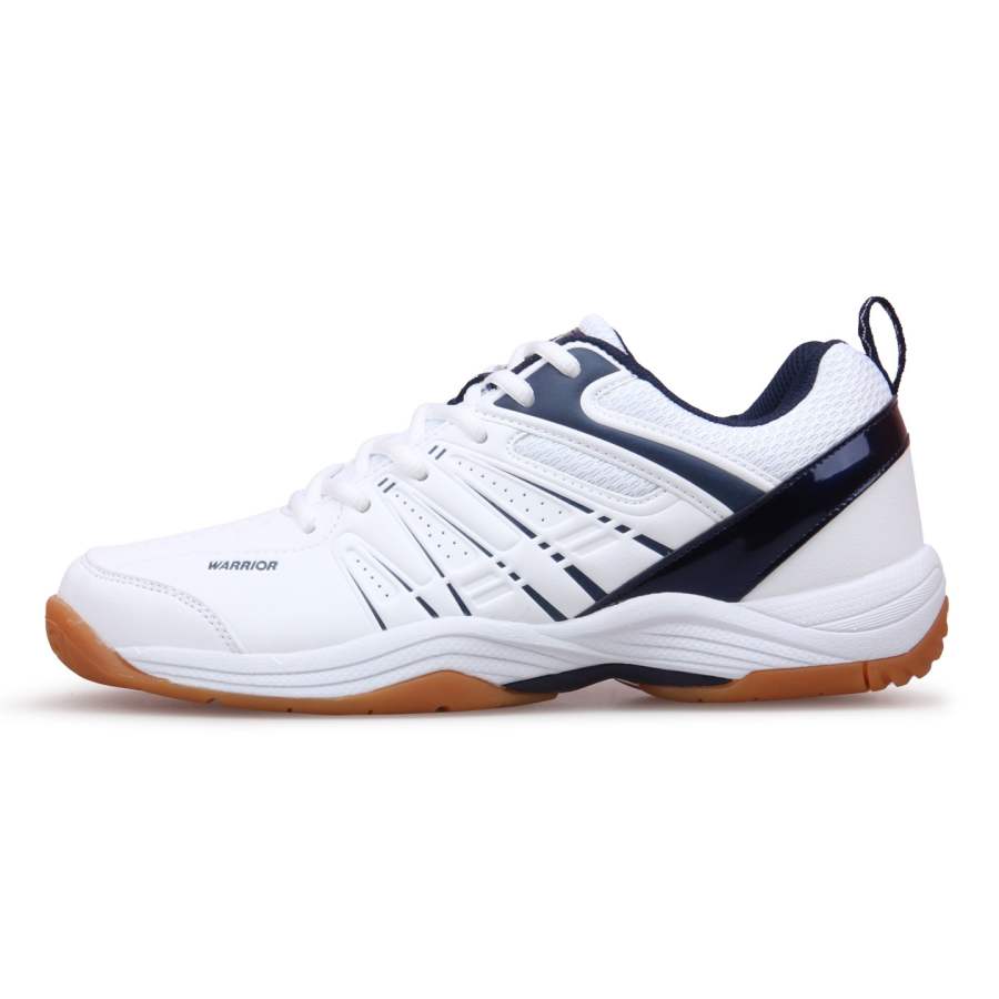 Warrior Table Tennis And Badminton Shoes Synthetic Leather, Textile Cushioning Support Breathable Slip Resistant