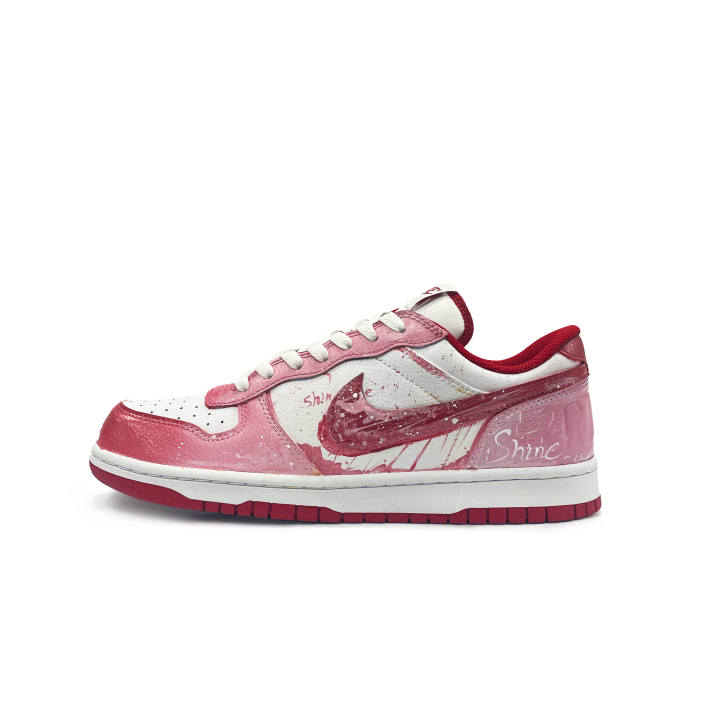 Nike Nike Big Low Lu Cushioning Slip Resistant Cushioning Slip Resistant Low top Skateboard Shoes Men's Pink