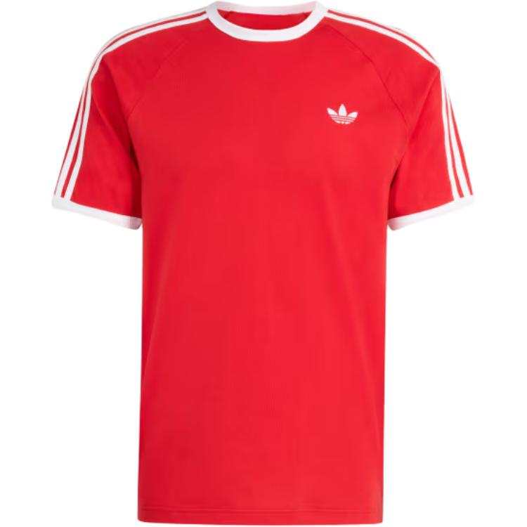 Adidas Originals T Shirts Men's Red Crew Neck