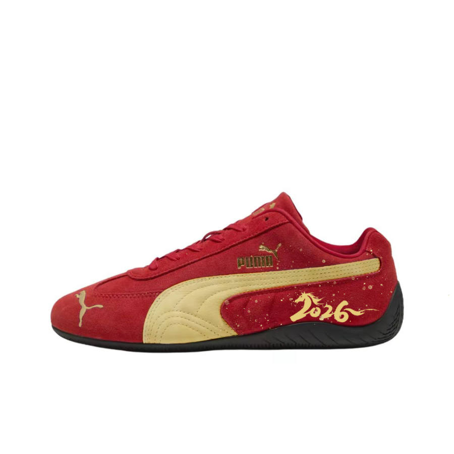 PUMA Speedcat Go Galloping Horse Galloping Low top Casual Shoes Unisex Red Gold