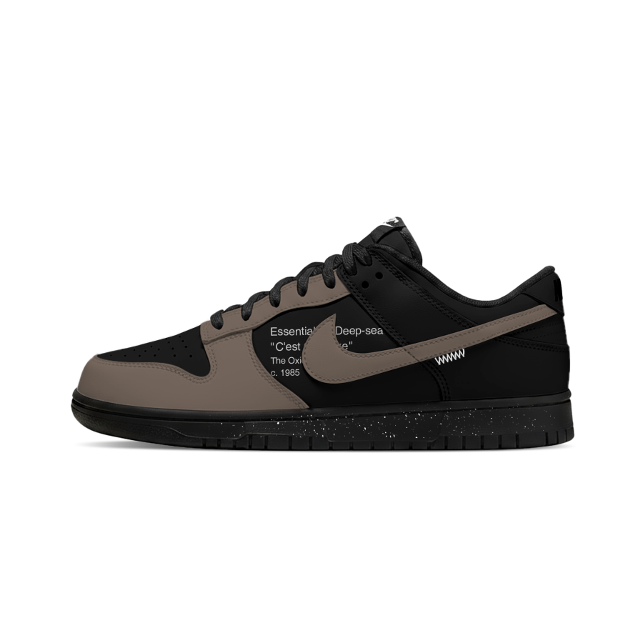 Nike Nike Dunk Breathable And Slip Resistant Low top Skateboard Shoes Unisex Brown Black
