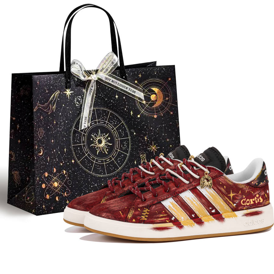 Adidas Adidas Grand Court Base 00s Fugang, Box, Horse Year Plan, Nostalgic Vintage, Relaxed Old Money Abrasion Resistant