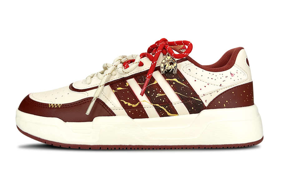 Adidas Adidas LITE BALLER Blessing Horse Greeting, Shimmery Cat, Gift Enjoyment Low top Skateboard Shoes Unisex Red